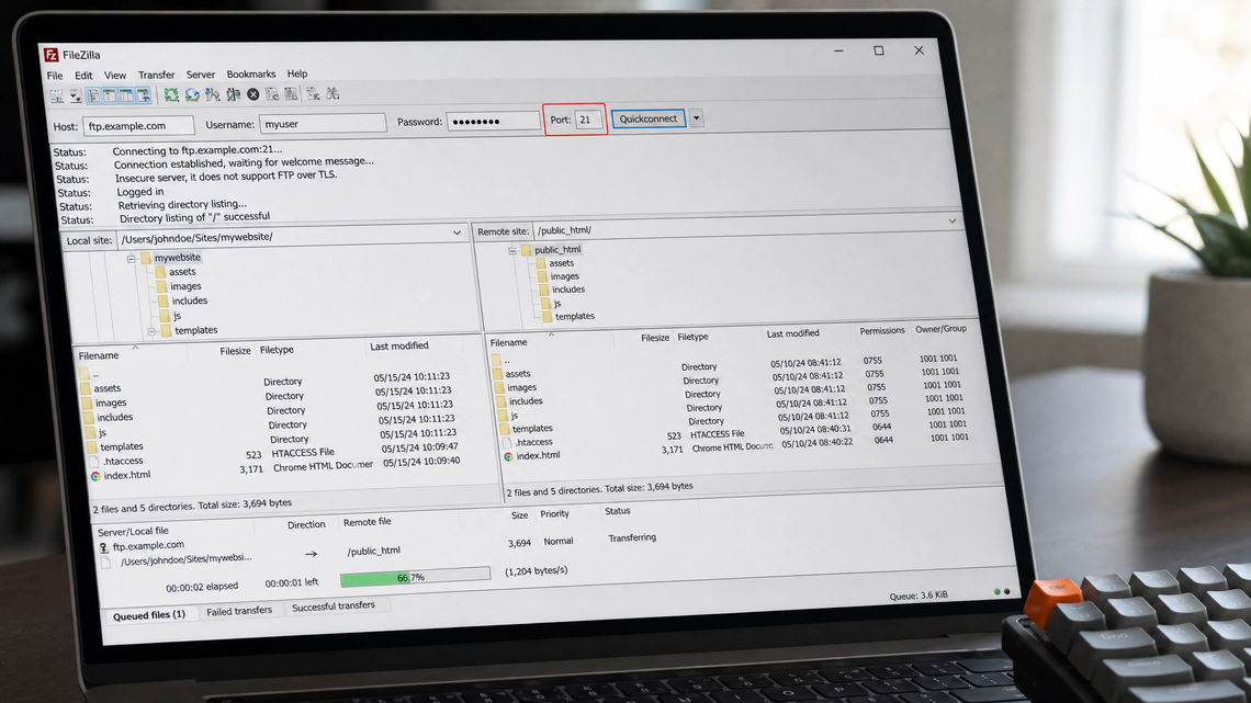 Puerto FTP: qué es, para qué sirve y cómo configurarlo