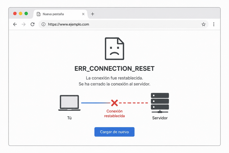 ERR_CONNECTION_RESET: qué es, causas y cómo solucionarlo