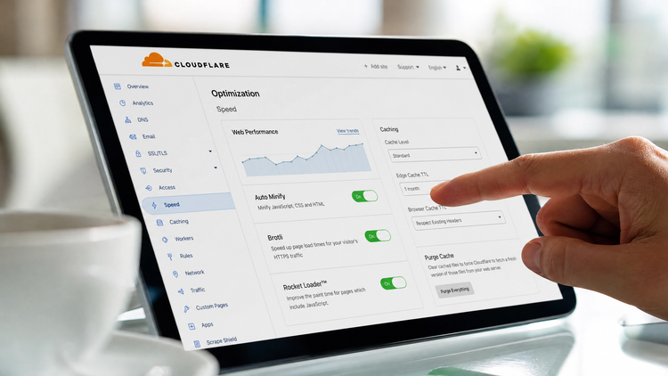 Configurar Cloudflare para rendimiento: caché, CDN y optimización